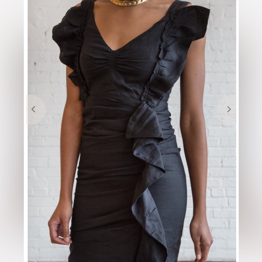 Etoile Isabel Marant Black Linen Dress